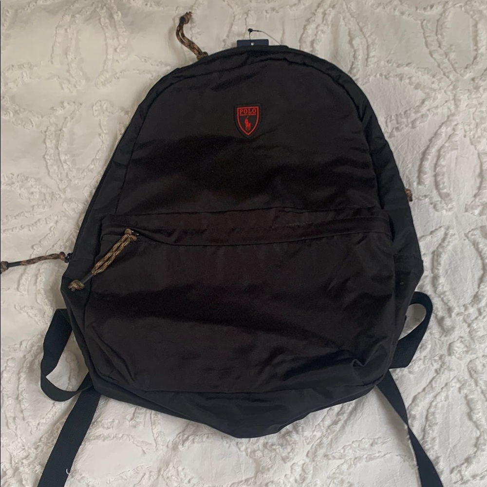 Polo by Ralph Lauren Black Backpack Classic Design